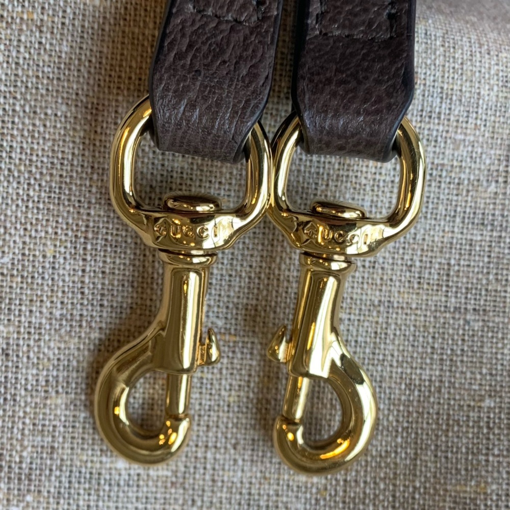 Gucci Ophidia Super Mini GG Supreme Monogram Beige and Brown Convertible Bag - Picture 10 of 12